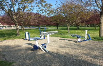 Il parco con le attrezzature sportive